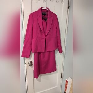 Pink dress suit. Blazer and dress size 8